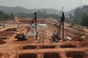 Cravação de estacas pré-moldadas